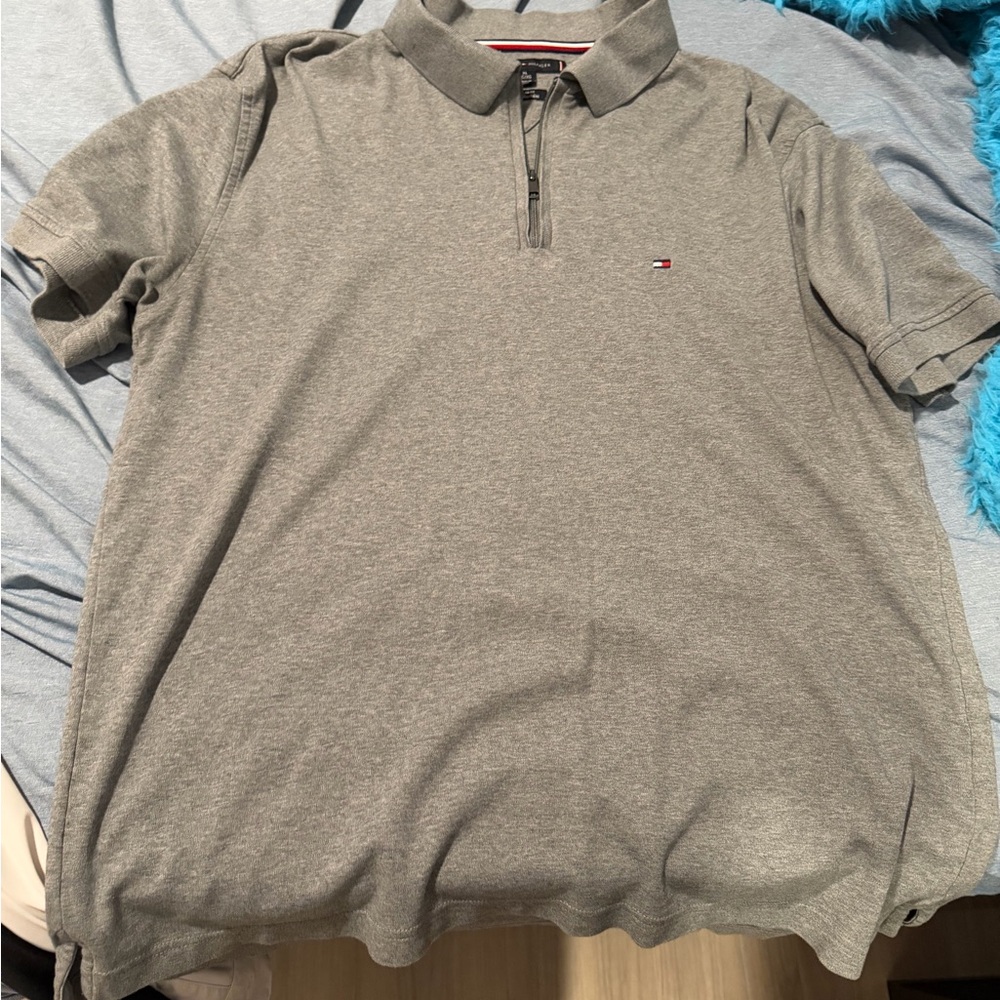 Tommy Hilfiger Classic Gray Polo Shirt